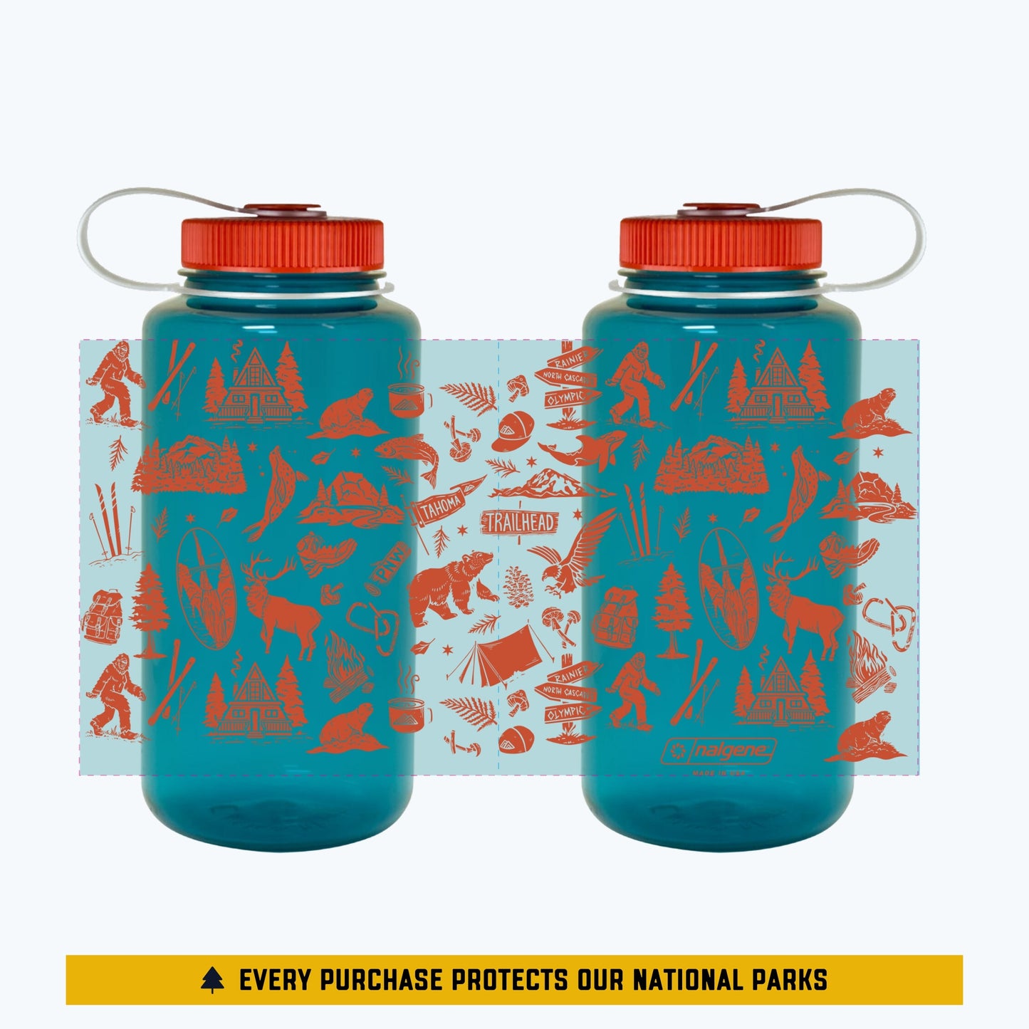 Pacific Northwest Patterns Nalgene Bottle
