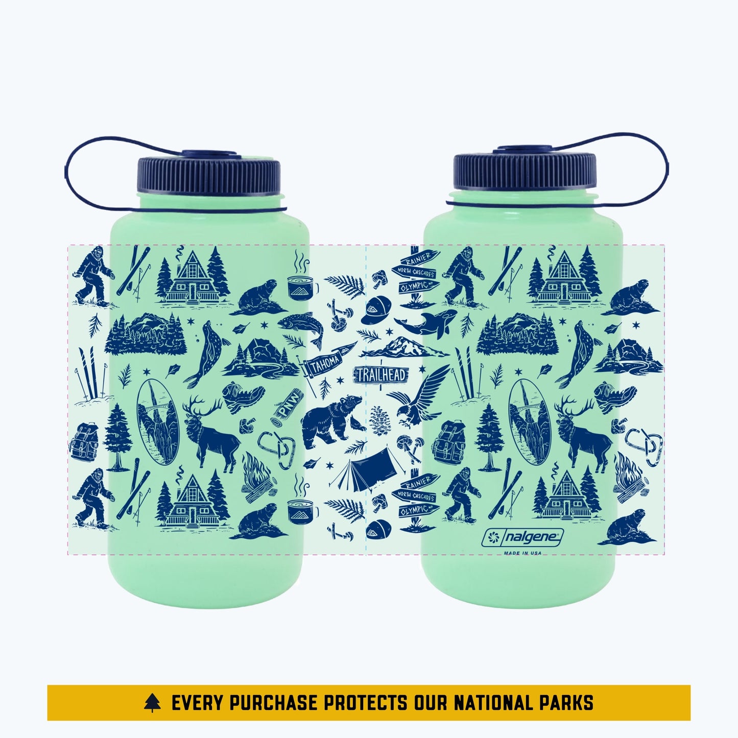 Pacific Northwest Patterns Nalgene Bottle