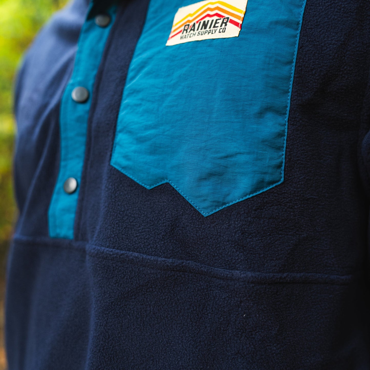 Turbo Recycled Fleece Pullover Jacket - Navy