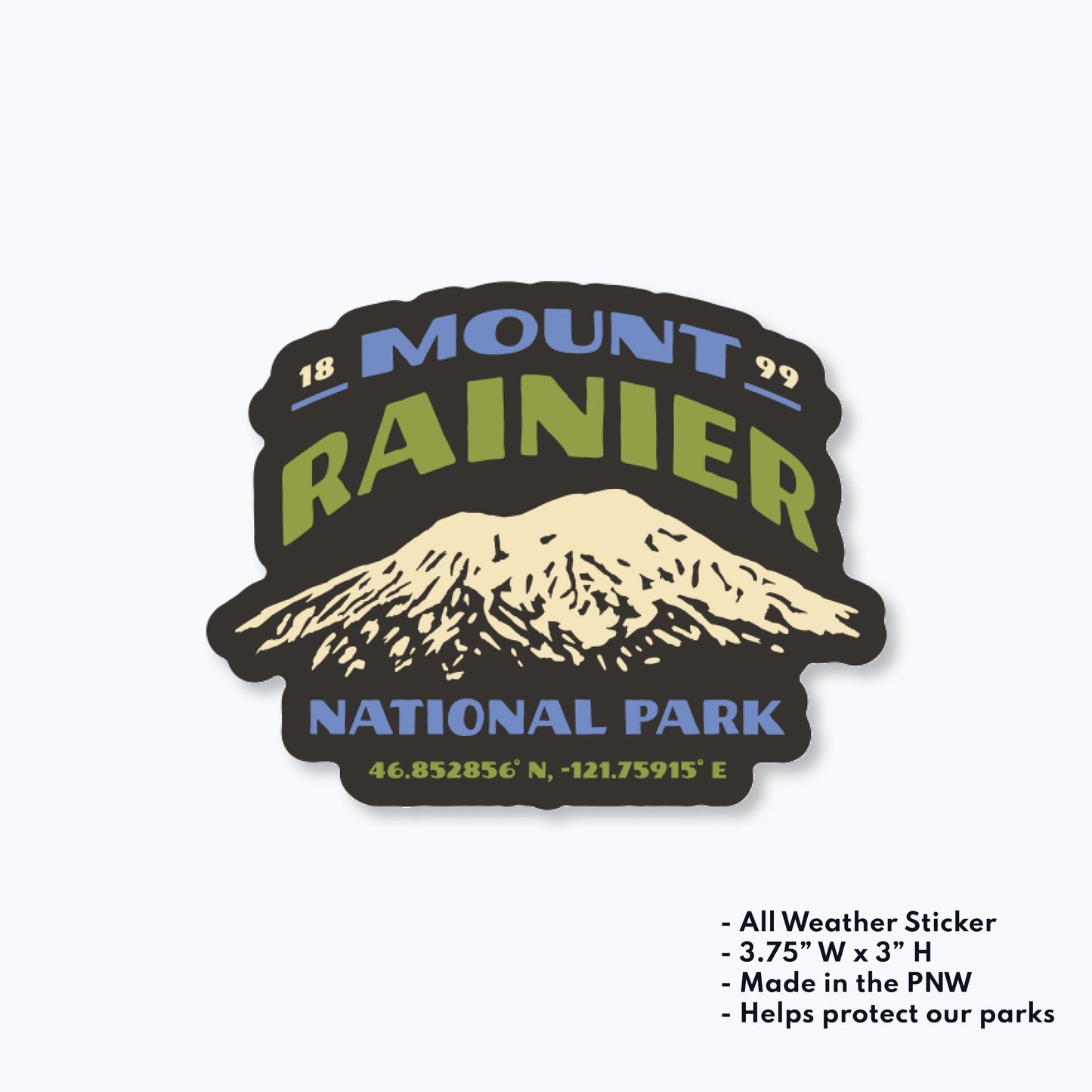 Emmonds Sticker | Mount Rainier National Park Vintage