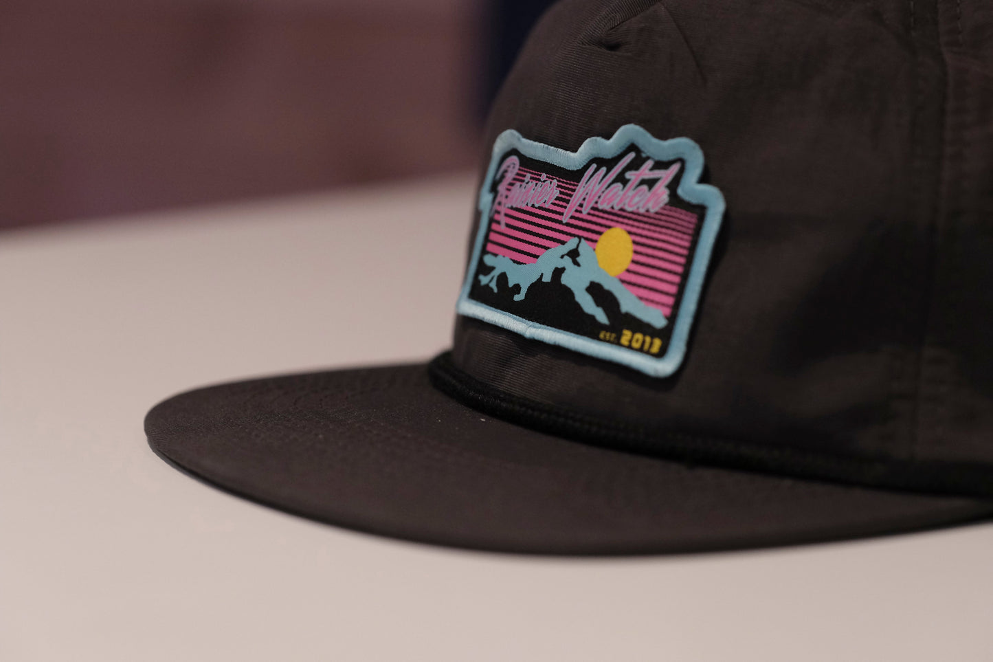 Neon Sunset 5 Panel Nylon Cap