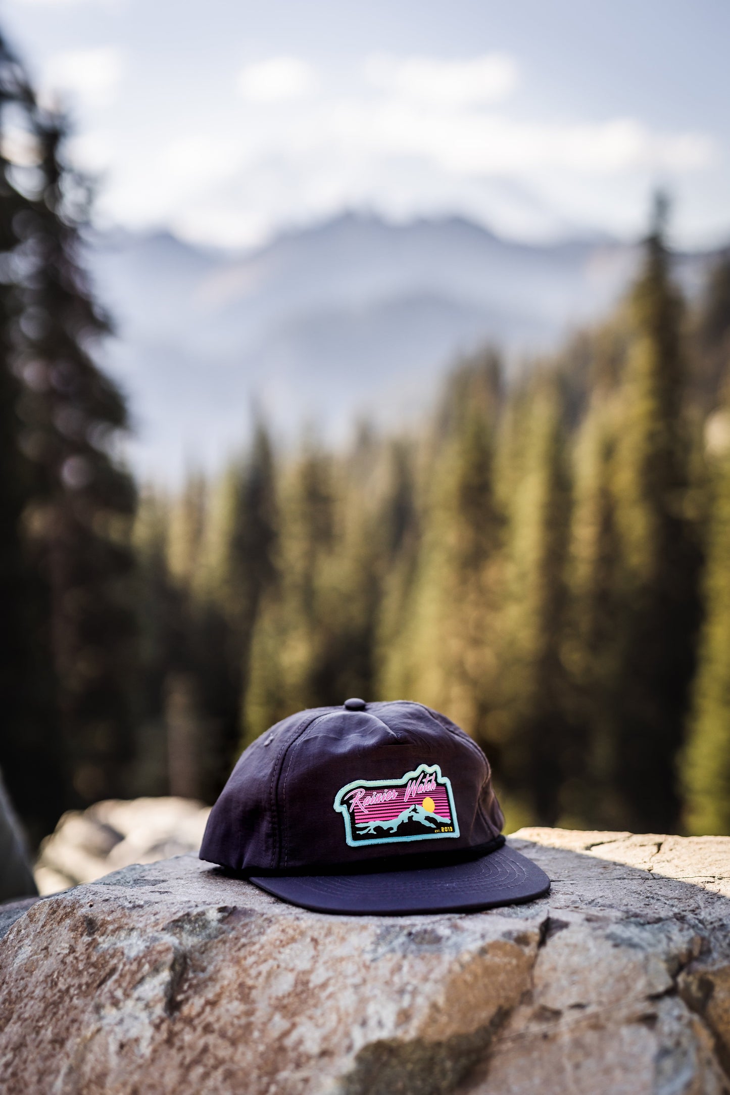 Neon Sunset 5 Panel Nylon Cap