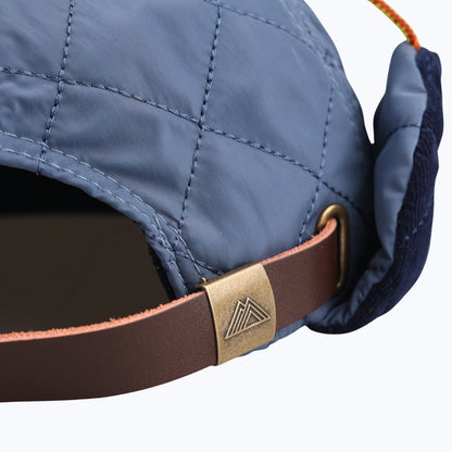 Protect Our Parks Bear 7 Panel Trapper Cap - Navy/Orange