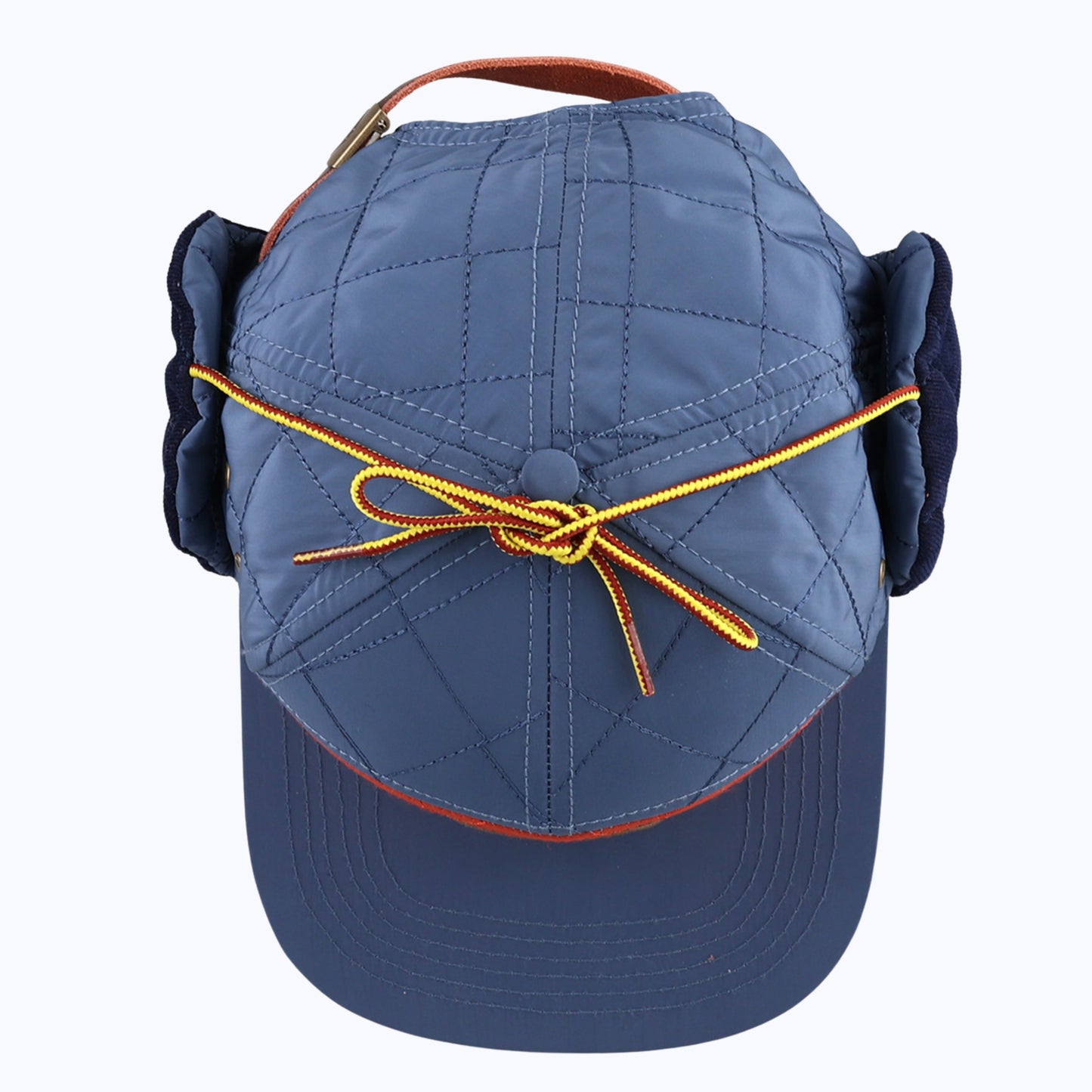 Protect Our Parks Bear 7 Panel Trapper Cap - Navy/Orange