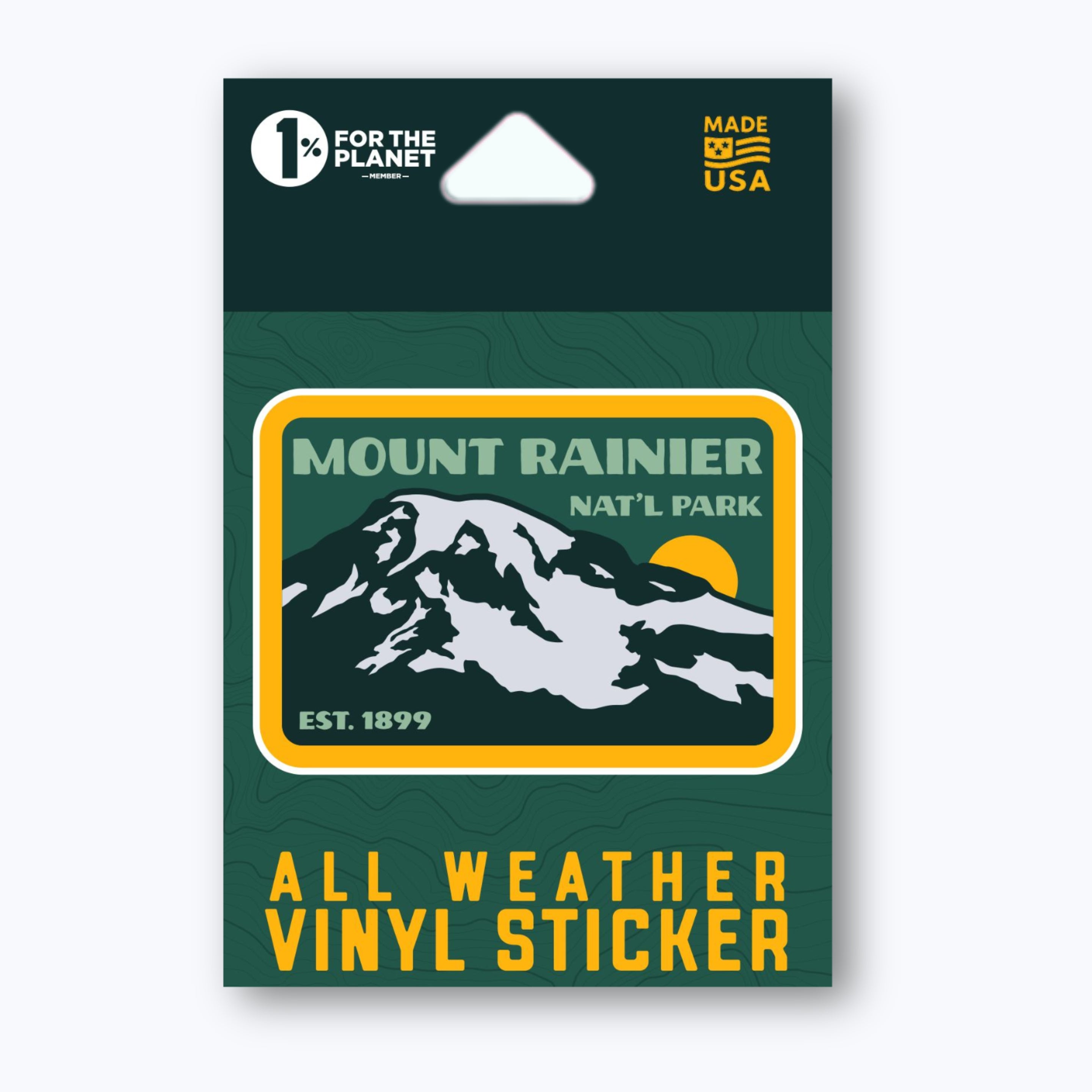 Mount Rainier National Park Est 1899 - KISS Sticker