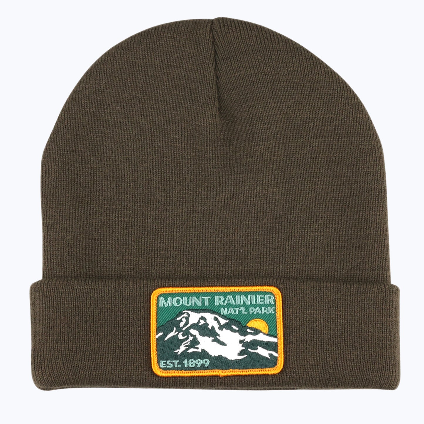 Mount Rainier National Park Patch Beanie - Olive