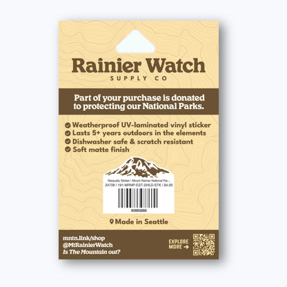 Nisqually Sticker | Mount Rainier National Park Vintage - KISS Sticker