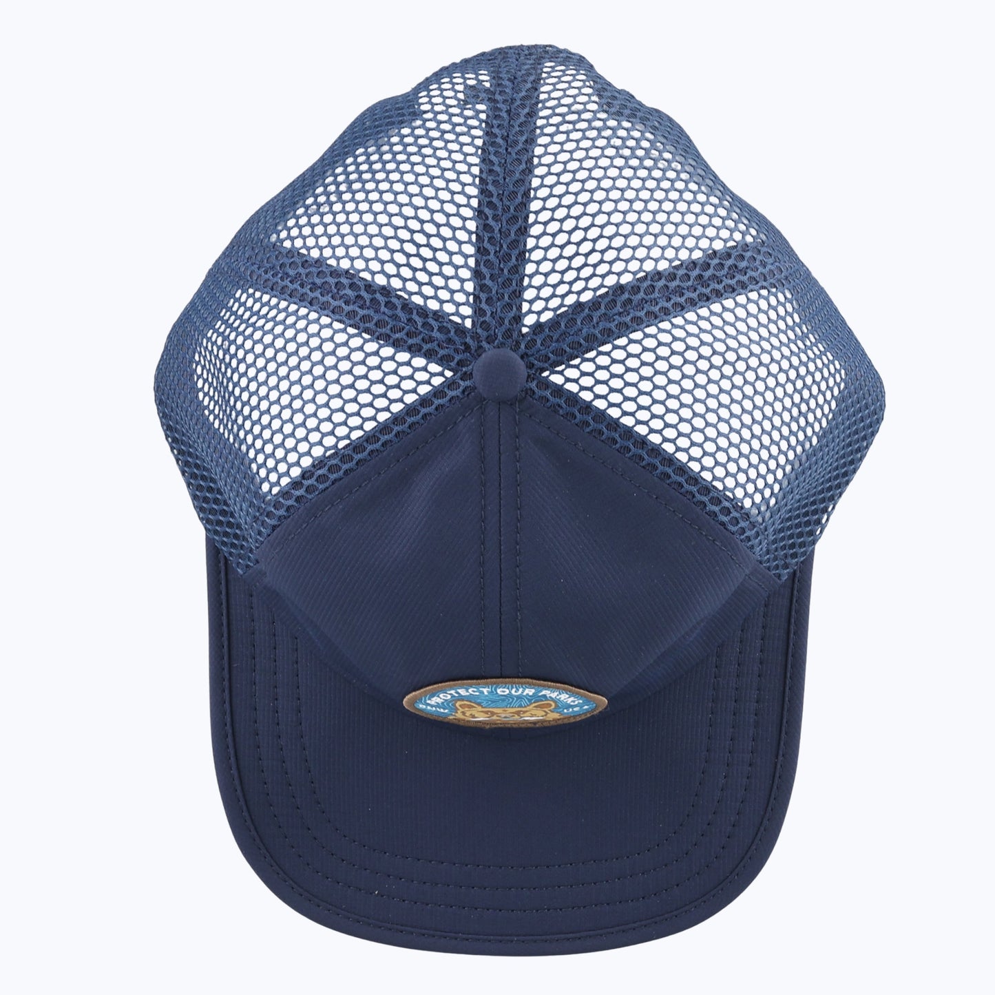 Protect Our Parks Bear Mesh Strapback Tech Cap - Navy