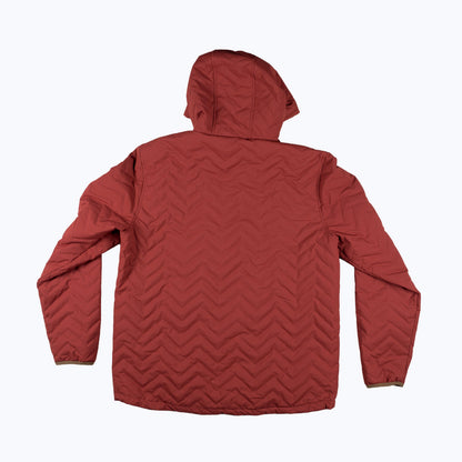 Ridgeline Puffer Quilted Hooded Jacket – Red