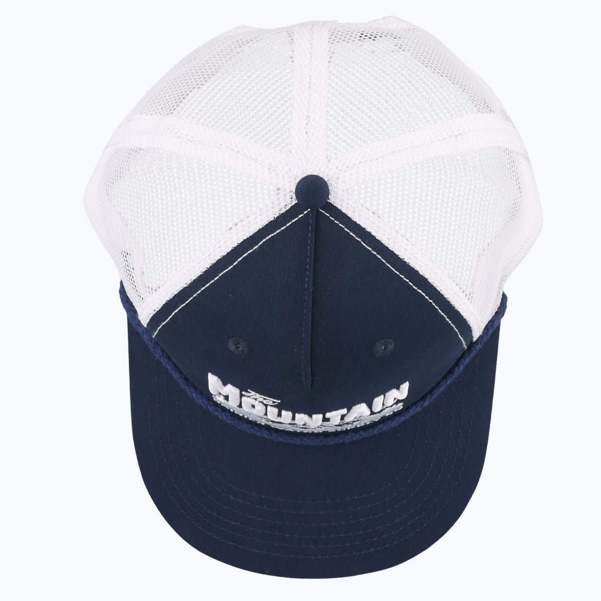 The Mountain Is Out Rope Trucker Snapback Cap - Navy/White – Rainier ...