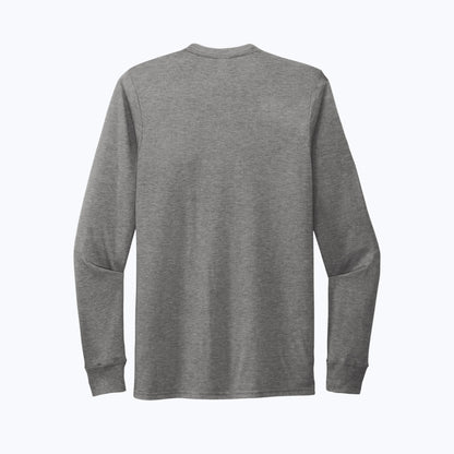 The Mountain Is Out Unisex Eco Tee - Long Sleeve - Heather Gray