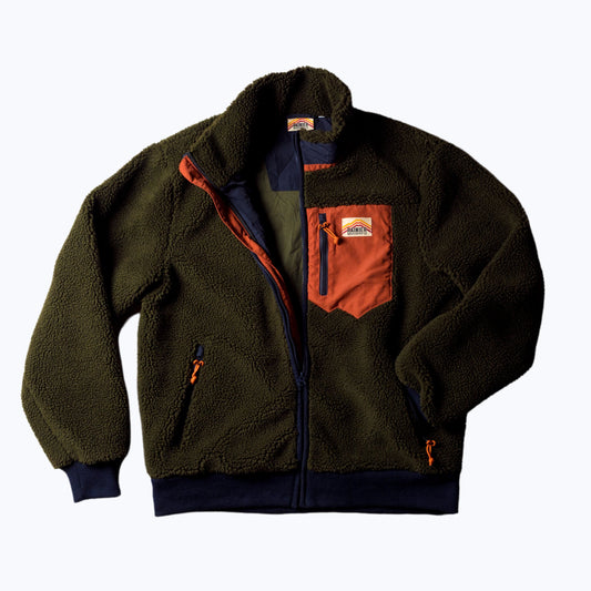 Turbo SuperFleece Jacket - Lined Recycled Fleece - Forest Green