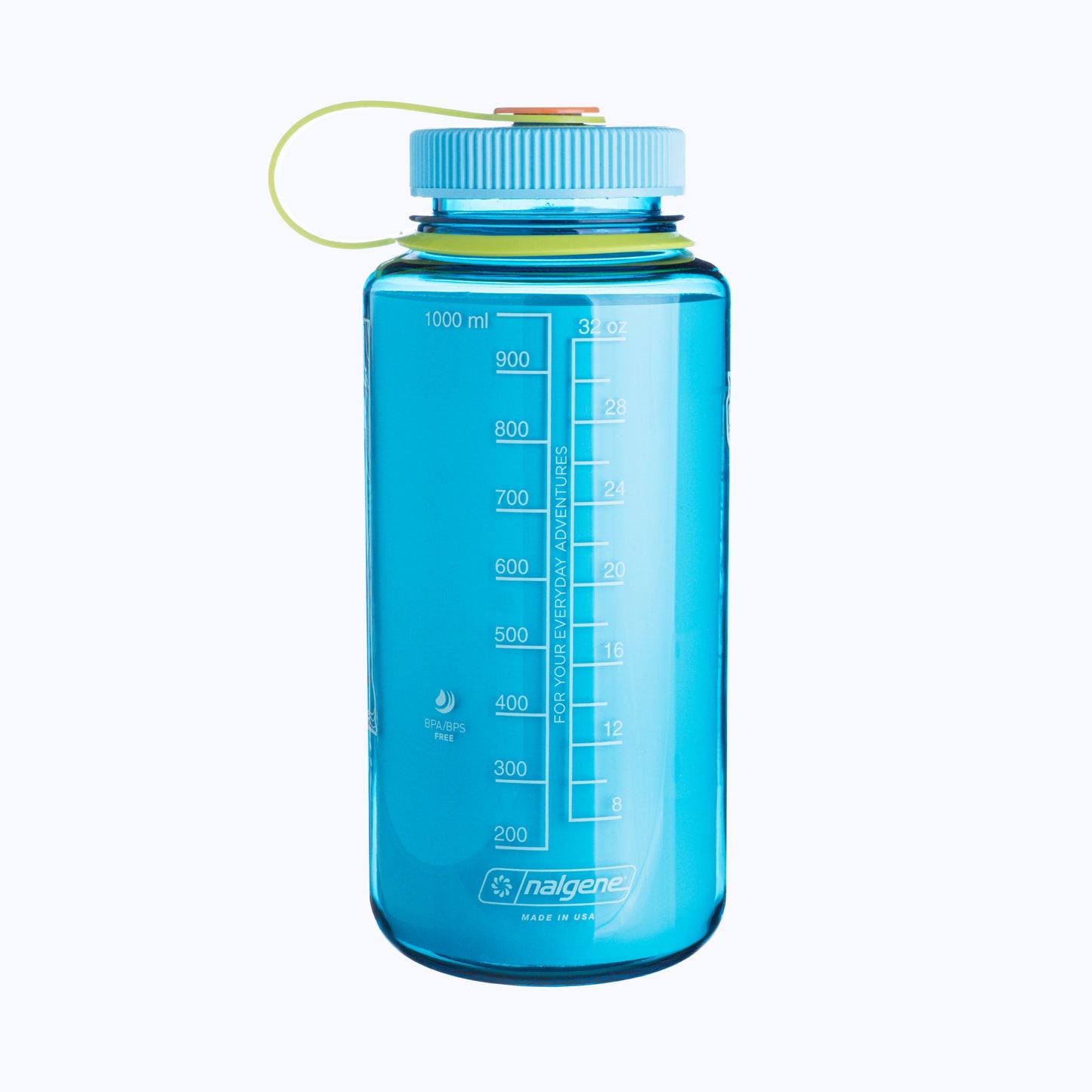 Washington National Parks - 32oz Water Bottle - Cerulean Blue + Sea Lid
