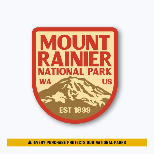 Nisqually Sticker | Mount Rainier National Park Vintage
