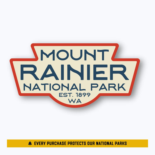 Deadwood Badge Sticker | Mount Rainier National Park Vintage