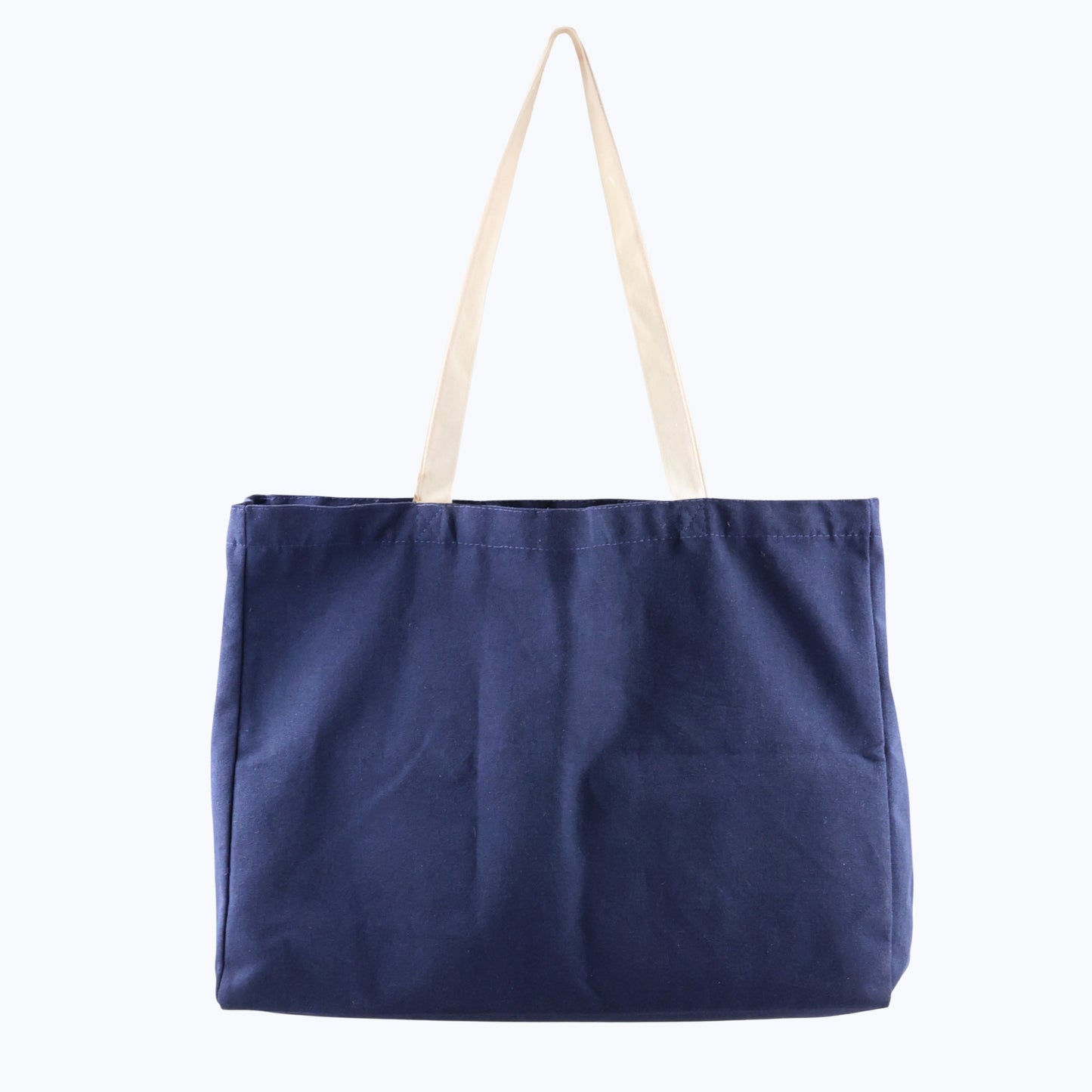 The Mountain Is Out Oversized Organic Tote Bag - Navy