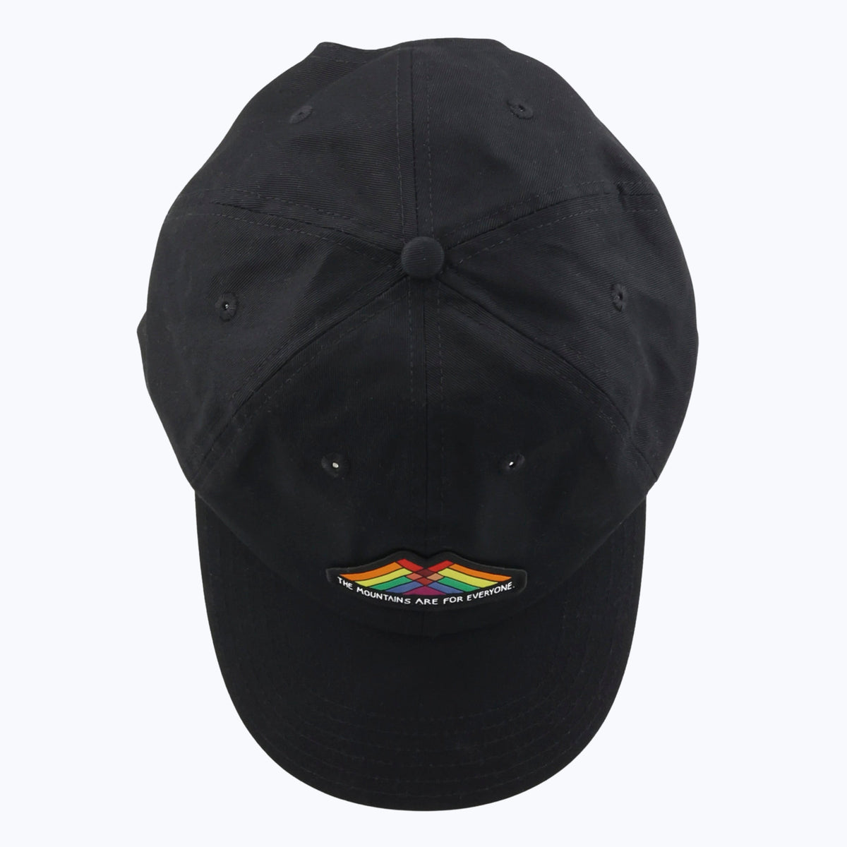 The Mountains Are For Everyone Patch Dad Cap - Black