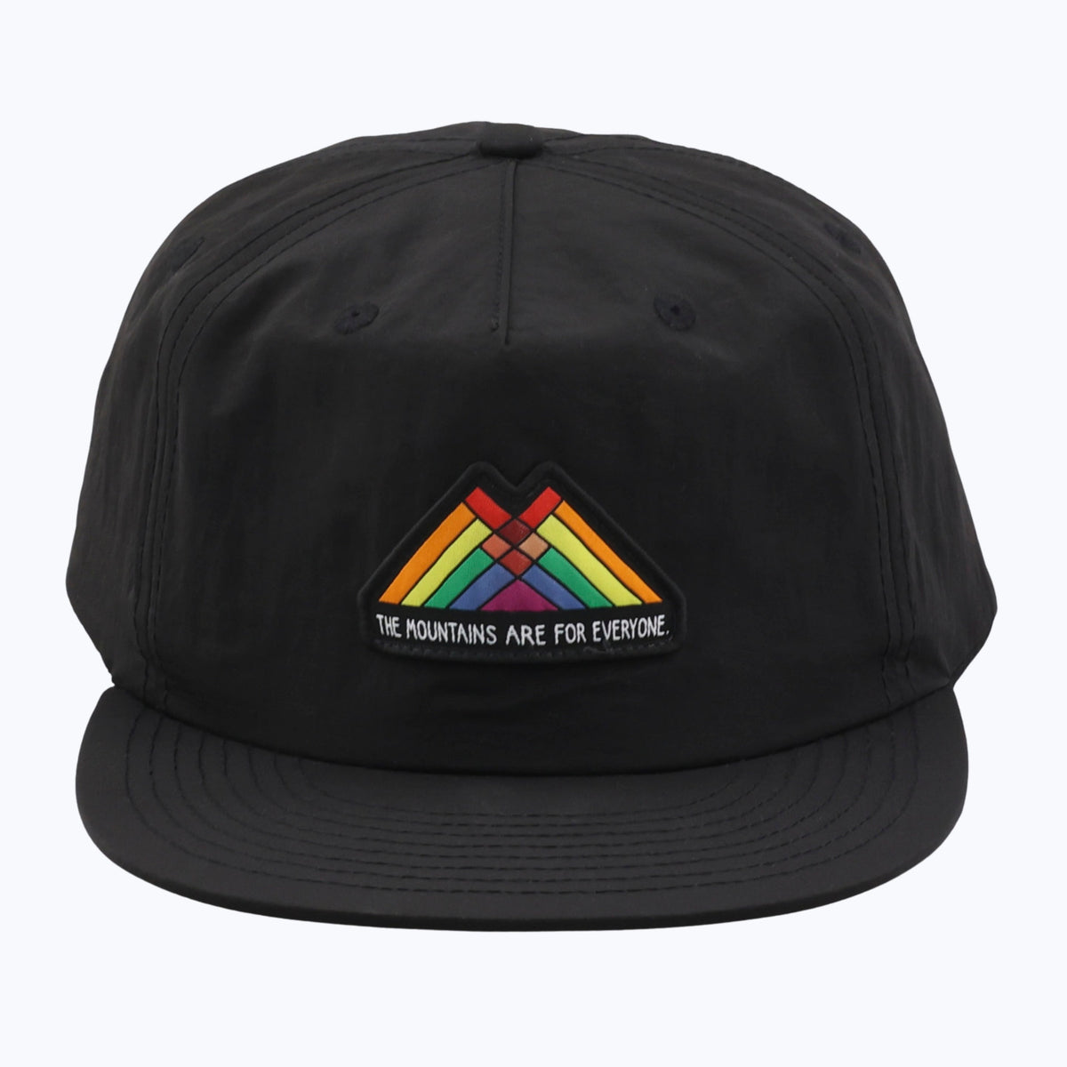 The Mountains Are For Everyone Patch Recycled Nylon Cap - Black