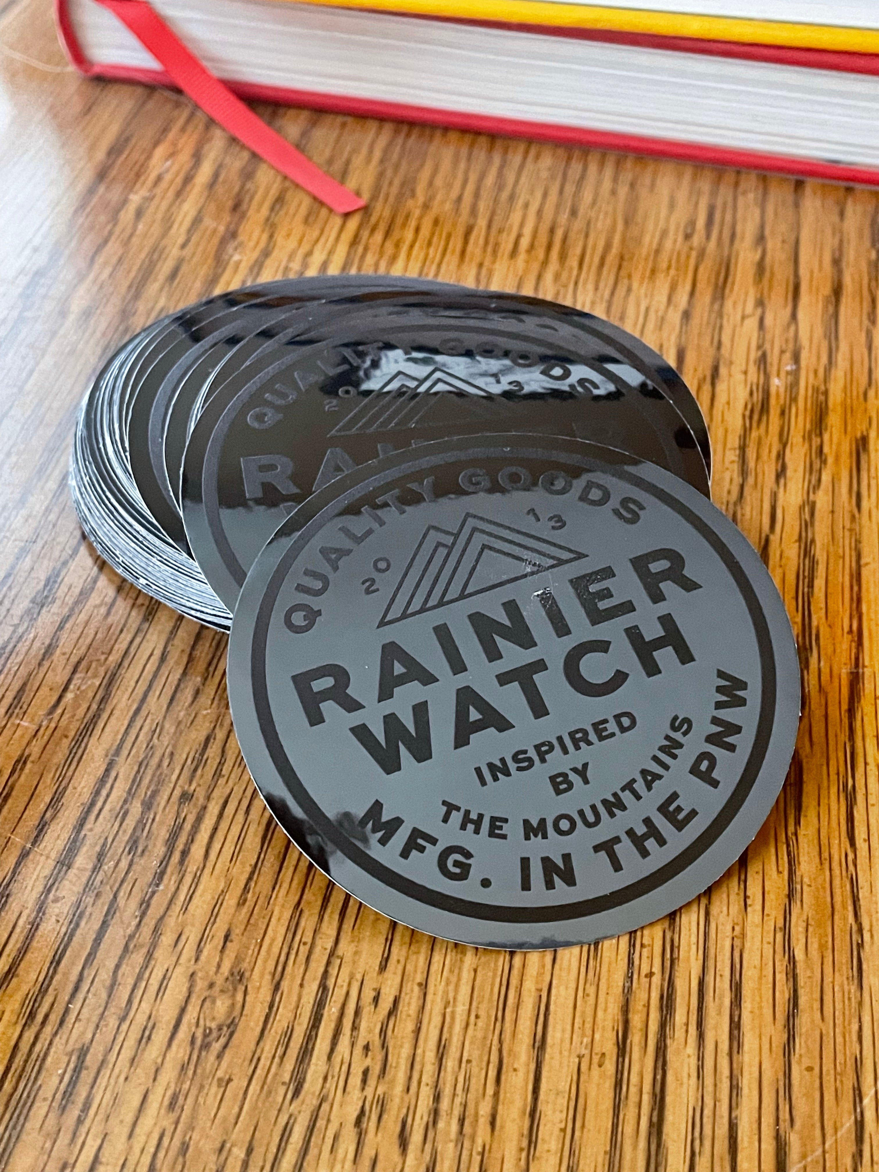 RW Badge Black Chrome Sticker