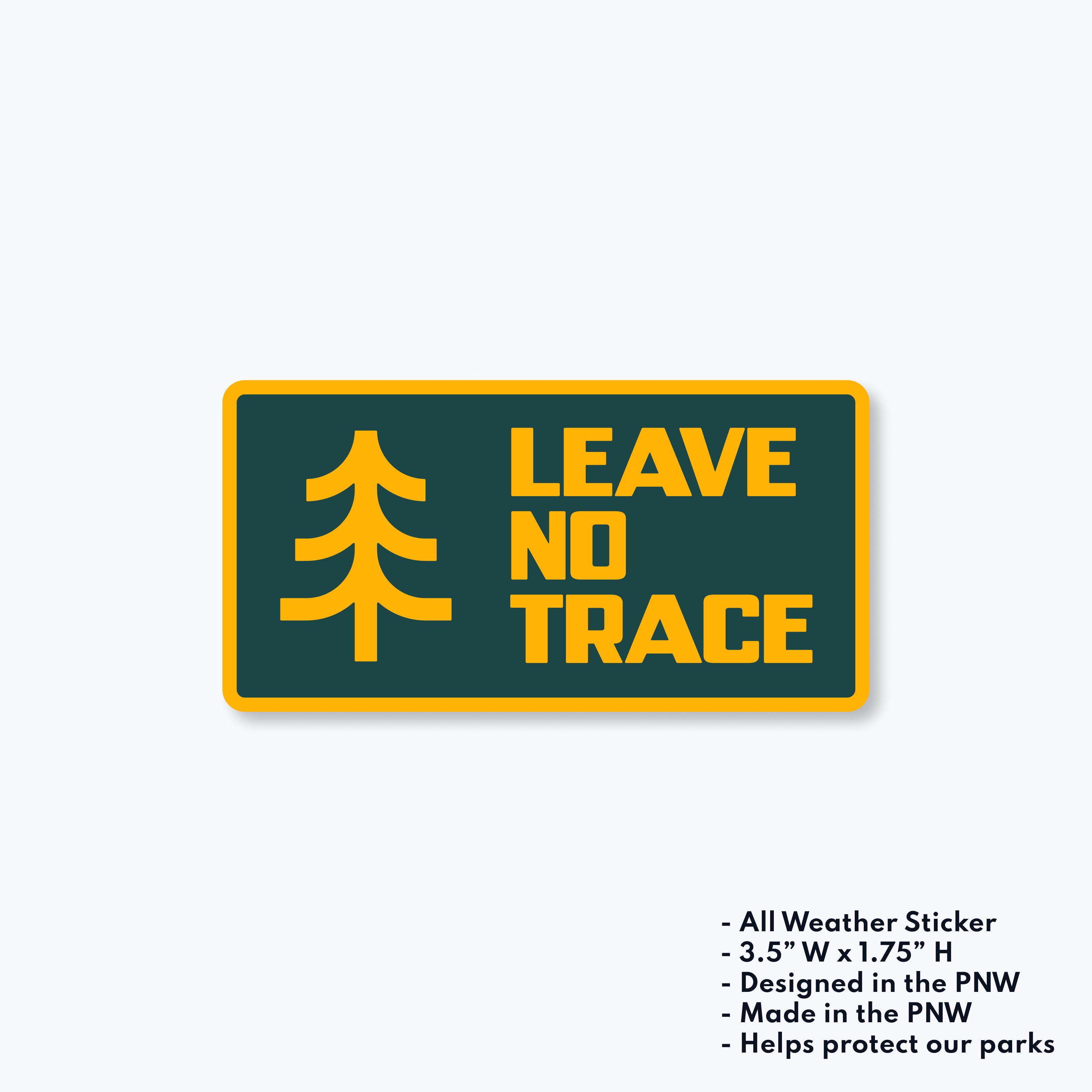 Leave No Trace Sticker