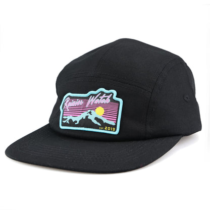 Neon Sunset 5 Panel Camp Cap