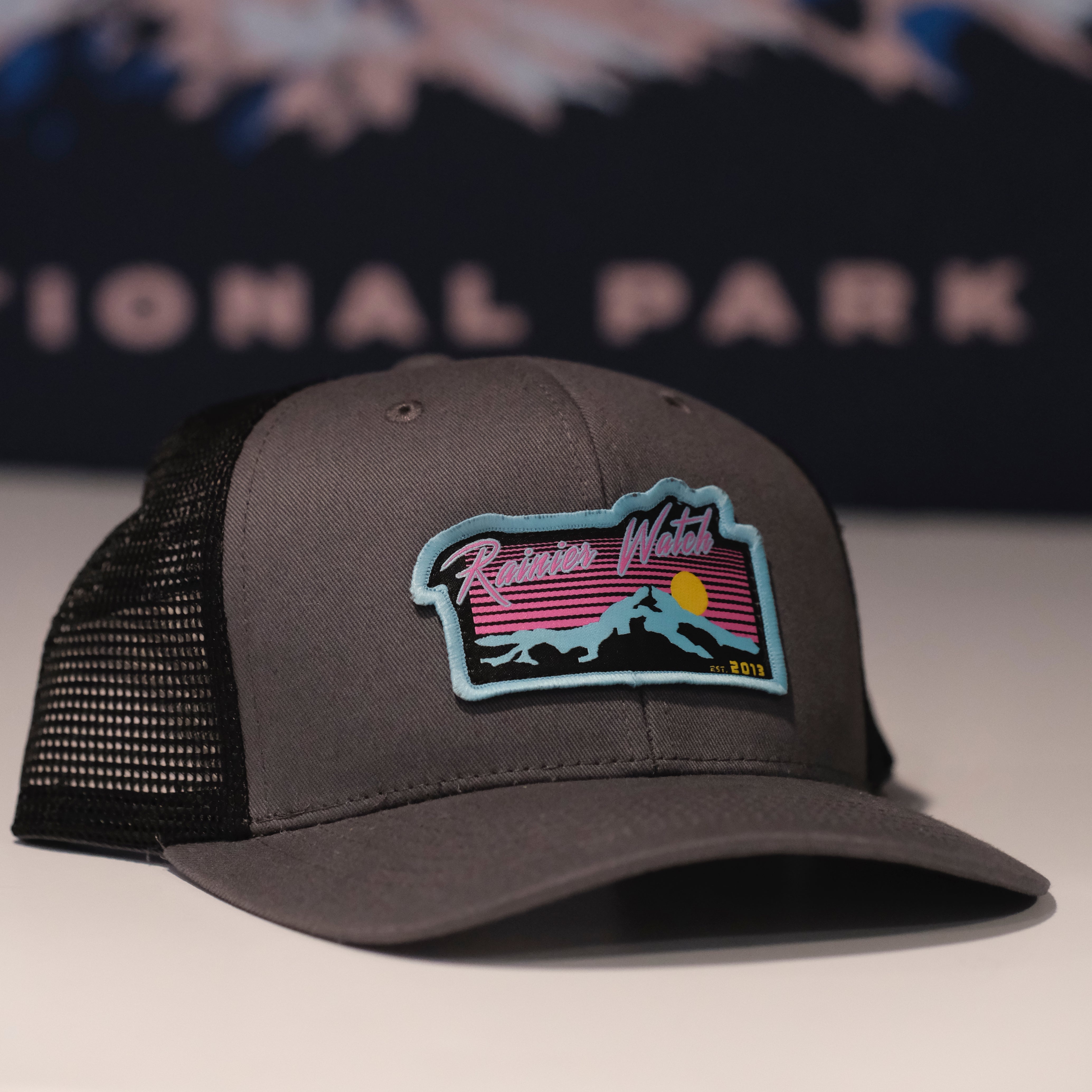 Neon Sunset 6 Panel Trucker Cap