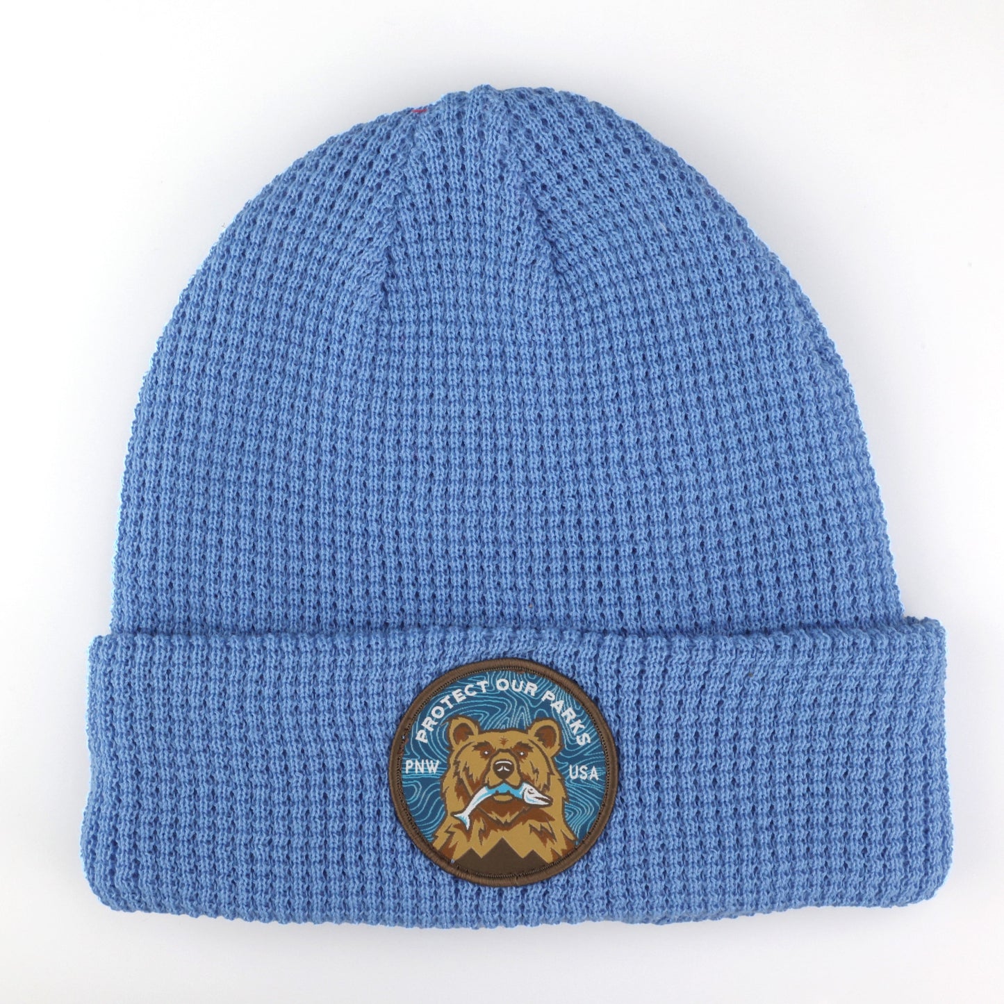 Protect Our Parks Bear Recycled Waffle Beanie