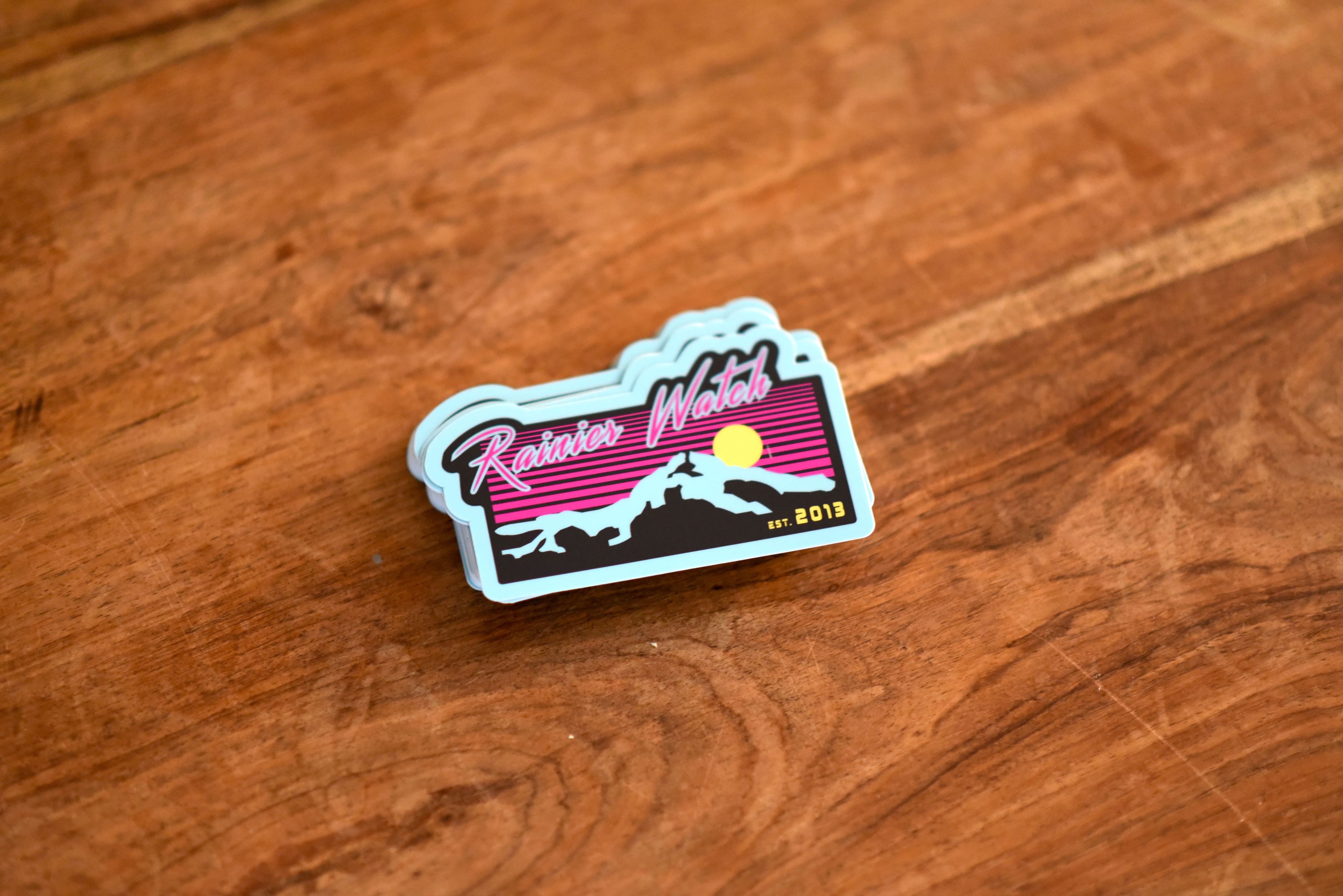 Neon Sunset Sticker