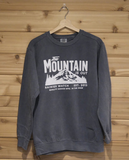 The Mountain is out Crewneck Sweatshirt