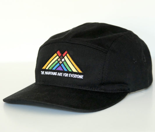 The Mountains Are For Everyone 5 Panel Camper Cap | Embroidered Cap